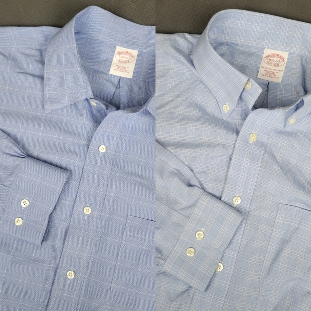 Brooks Brothers Traditional Fit Long Sleeve Button Shirt Bundle Mens 16.5 2/3